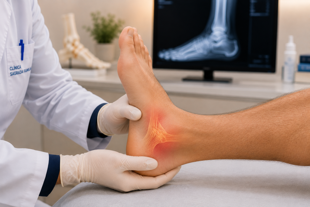 Esguince de tobillo: anatomía del ligamento peroneoastragalino anterior afectado